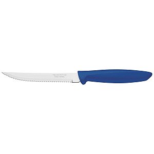 Faca Churrasco Fruta Inox 5 Plenus Azul Tramontina 23410815