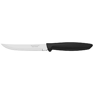 Faca Fruta Inox 5 F/Liso Plenus Preto Tramontina 23431805