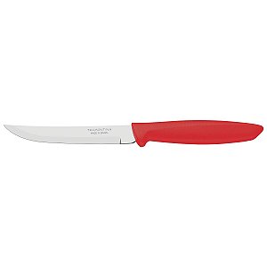 Faca Fruta Inox 5 F/Liso Plenus Vermelho Tramontina 23431875