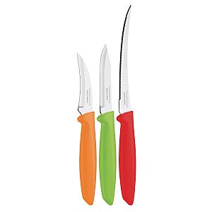 Jogo Facas Inox 3Pc Plenus Mis Tramontina 23498941