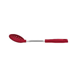 Colher Perfurada Nylon Easy Vermelho Tramontina 25240470