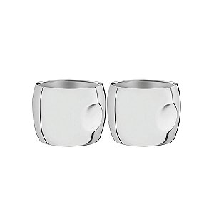 Jg Xicaras P/Cafe Inox 2Pcs Porcelana Tramontina 64430710