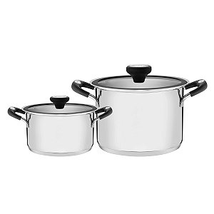 Jg Panelas Aco Inox 2P Solar Silic  Tramontina 65120066