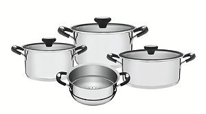 Jg Panelas Aco Inox 4P Solar Silic  Tramontina 65120076