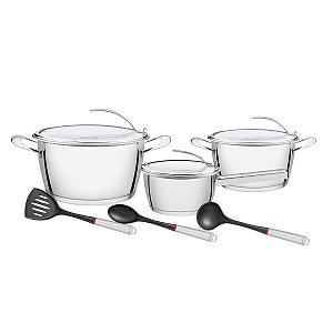 Jg Panelas Aco Inox 6P Ventura Vit  Tramontina 65360384