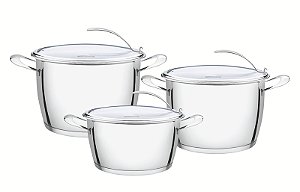 Jg Panelas Aco Inox 3Pc Ventura Vit Tramontina 65360454