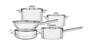 Jg Panelas Aco Inox 5 Pcs Brava Tramontina 65400011