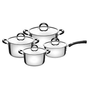 Jg Panelas Aco Inox 4Pcs Duo Silic  Tramontina 65480086