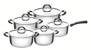 Jg Panelas Aco Inox 5Pcs Duo Silic  Tramontina 65480096