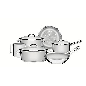 Jg Panelas Aco Inox 6Pcs Solar Tramontina 65510153