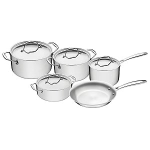 Jg Panelas Aco Inox 5Pcs Trix Tramontina 65820026