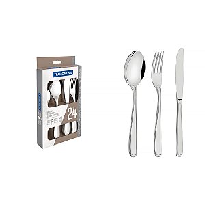 Faqueiro Aco Inox 24Pcs Copacabana Tramontina 66901010