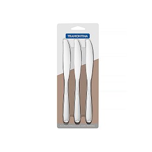 Jg Faca Sobremesa Aco Inox 3Pcs Tramontina 66901061