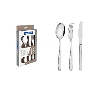 Faqueiro Aco Inox 16Pcs Copacabana Tramontina 66901650
