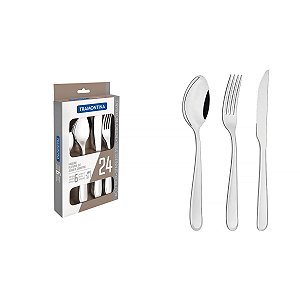 Faqueiro Aco Inox 24Pcs Angra Tramontina 66903014