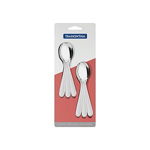 Jg Colher Cha Aco Inox 6Pcs Angra Tramontina 66903071