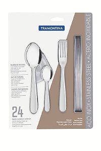 Faqueiro Aco Inox 24Pcs Angra Tramontina 66903976