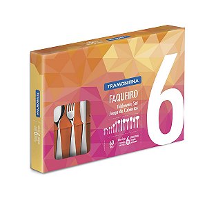 Faqueiro Aco Inox 60Pcs Laguna Tramontina 66906020