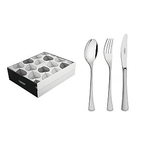Faqueiro Aco Inox 24Pcs O Cristal Tramontina 66909000