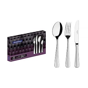 Faqueiro Aco Inox 24Pcs Opera Tramontina 66911000