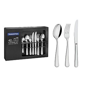 Faqueiro Aco Inox 42 Pcs Sonata Tramontina 66912206