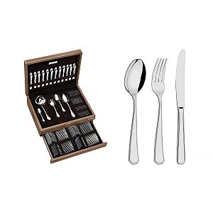 Faqueiro Aco Inox 101Pcs C/Estojo Tramontina 66912210