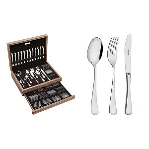 Faqueiro Aco Inox 130Pcs C/Estojo Tramontina 66917223