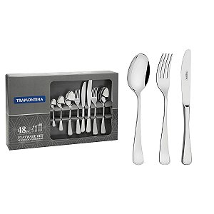 Faqueiro Aco Inox 48 Pcs Monaco Tramontina 66917926