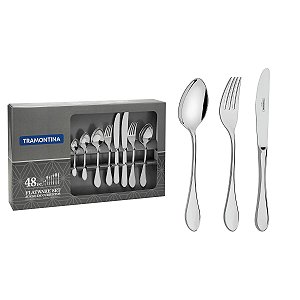 Faqueiro Aco Inox 48 Pcs Italy Tramontina 66932926