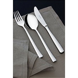 Faqueiro Aco Inox 130 Pc Berlin Brilho Tramontina 66934423