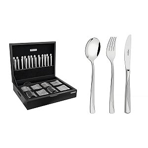 Faqueiro Aco Inox 101Pcs C/Estojo Tramontina 66936214