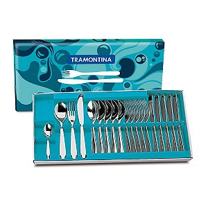 Faqueiro Aco Inox 24Pcs Athenas Tramontina 66940000