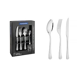 Faqueiro Aco Inox 24Pcs Havana Tramontina 66945006