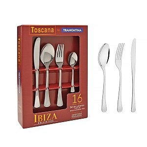 Faqueiro Aco Inox 16Pcs Havana Tramontina 66945657