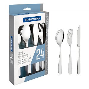Faqueiro Aco Inox 24Pcs Cosmos Tramontina 66950014