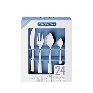 Faqueiro Aco Inox 24Pcs Amazonas Tramontina 66960836