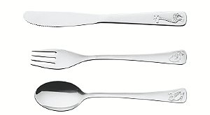 Jg Talheres Aco Inox P/Crianca 3Pcs Tramontina 66970023