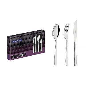 Faqueiro Aco Inox 24 Pcs Cannes Tramontina 66979005