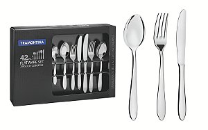 Faqueiro Aco Inox 42 Pcs Satri Tramontina 66982206
