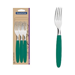 Conj Garfos Mesa Inox 3Pc Ipane Verde Tramontina 23362322