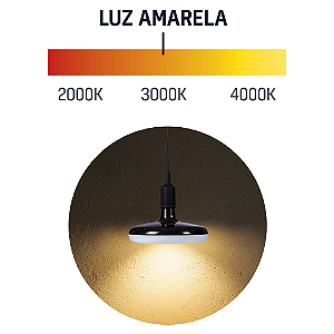 Luminaria Led Ufo Preto 24W 3000K Tramontina 58027072