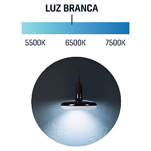 Luminaria Led Ufo Preto 24W 6500K Tramontina 58027087