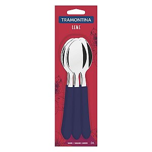 Conj Colher Mesa Inox 6Pc Leme Azul Tramontina 23183610