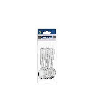 Jg Colher Sobremesa Aco Inox 6Pcs Tramontina 63906046