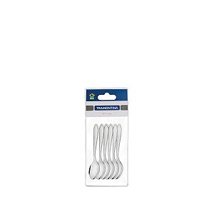 Jg Colher Cha Aco Inox 6Pcs Laguna Tramontina 63906076