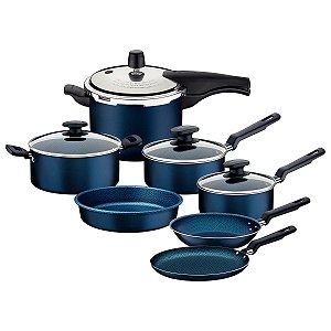 Jogo Panelas Alum 7Pc Azul Tramontina 20398100