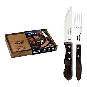 Talher Churrasco 4Pc Polywood Castanho Tramontina 21198991