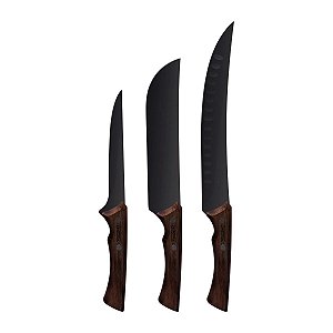 Jg Faca 3Pc Black Tramontina 22999044