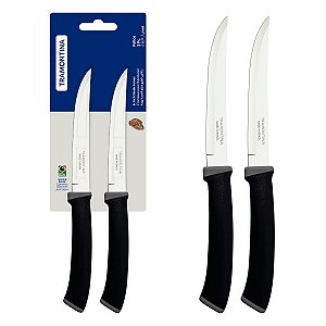 Faca Chumbo 2Pc Fio Liso Felice Preto Tramontina 23493205