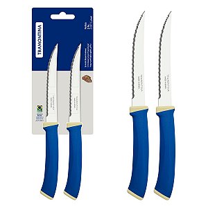 Cj Faca Chumbo Inx 2Pc Micro Felice Azul Tramontina 23494215